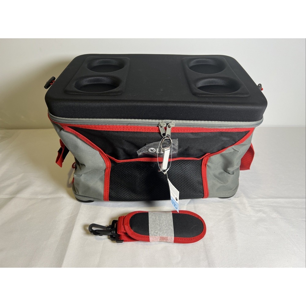 NWT Olli 45 Can Collapsible Cooler Bag Red/Gray/Black - Tough Top & Base